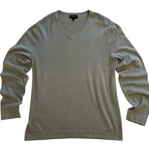 Banana Republic Light Blue Cotton Pullover Sweater Mens Large